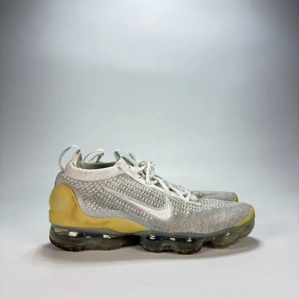 Nike Air VaporMax 2021 Flyknit White Pure Platinum DC4112-100 Women's Size 7.5